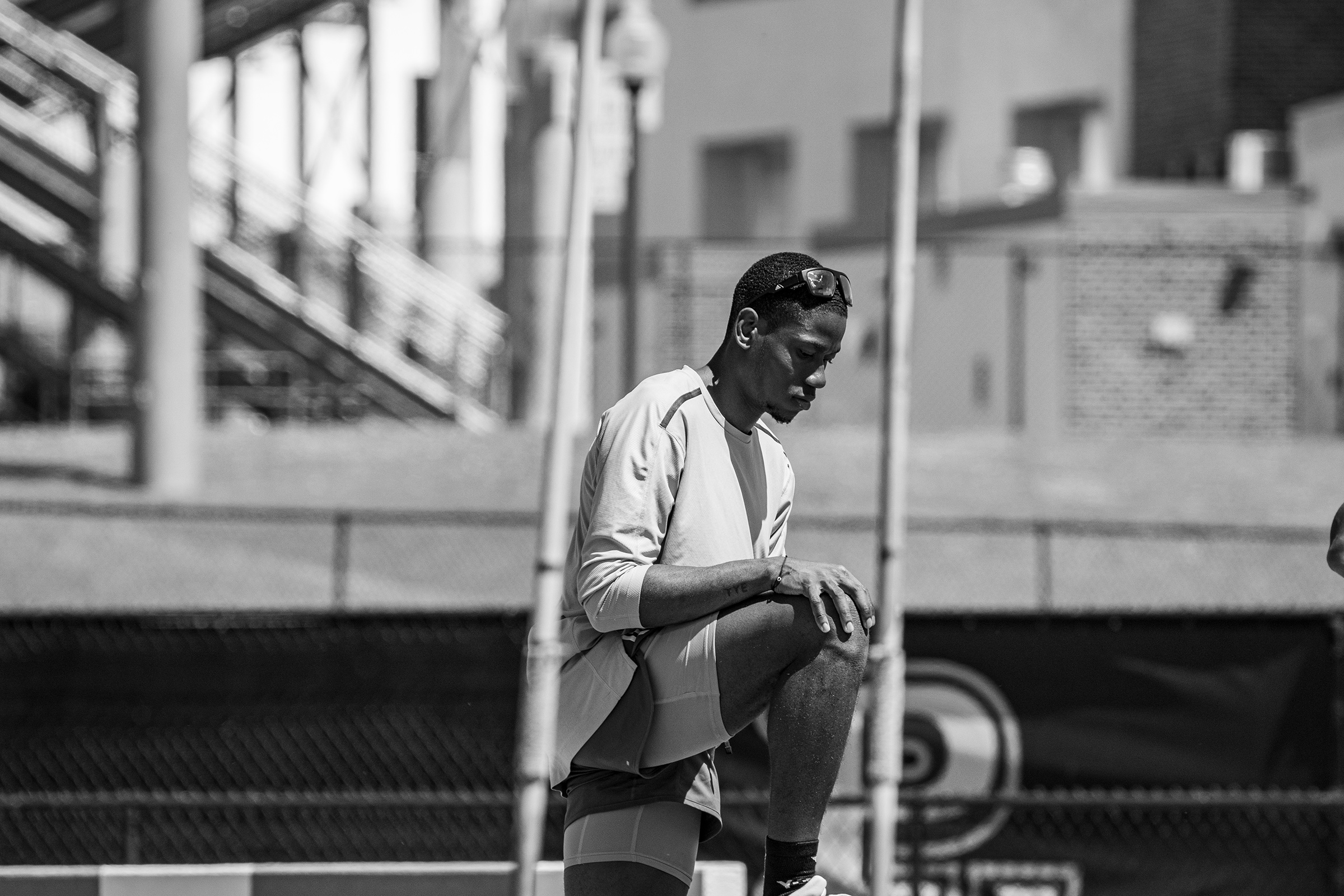 Ojie Edoburun sprint training camp — athletics photography by Katherine Lucas